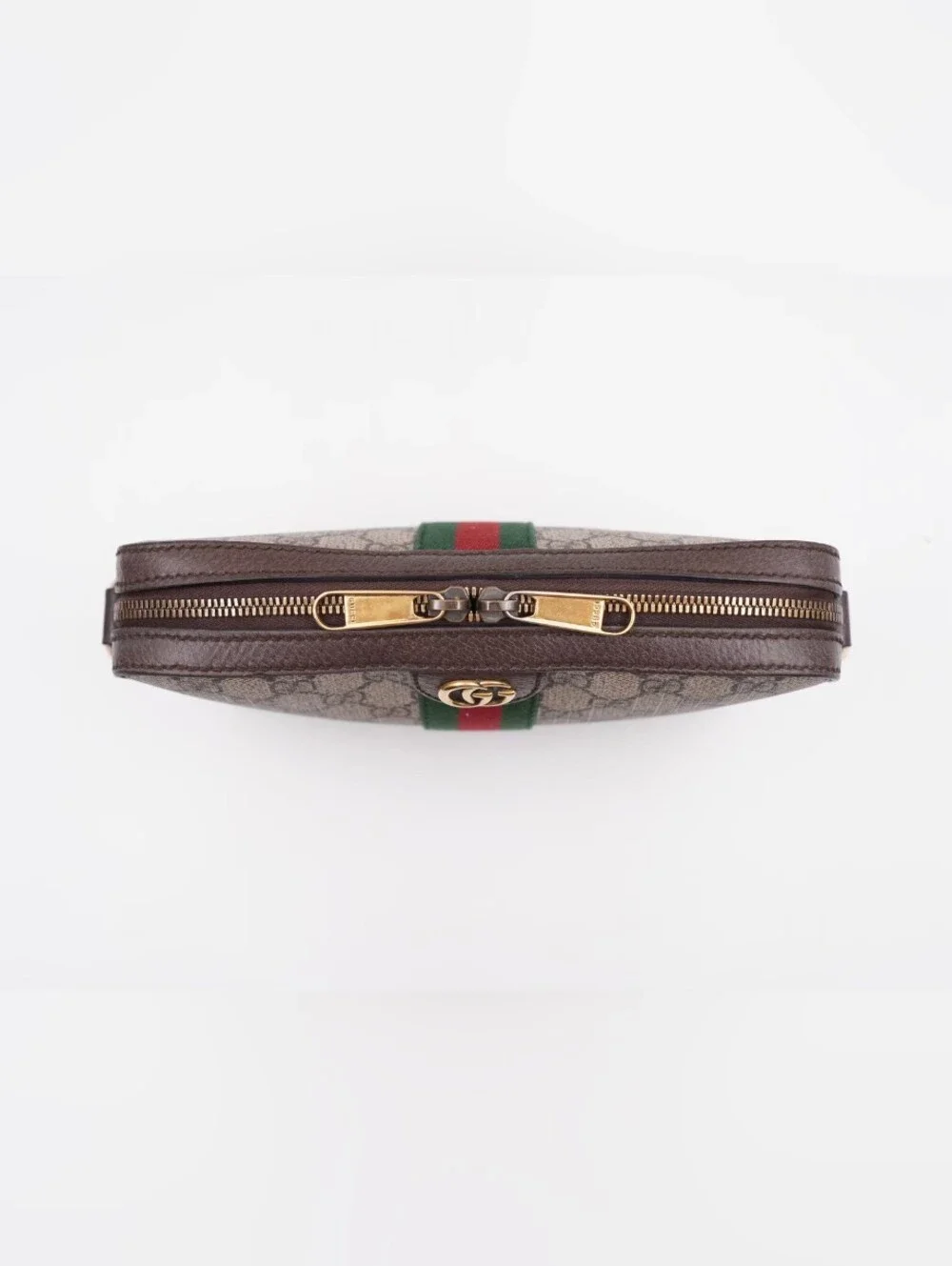 CE04 💗 GUCCI GG Supreme Monogram Web Ophidia Wristlet Shoulder Bag